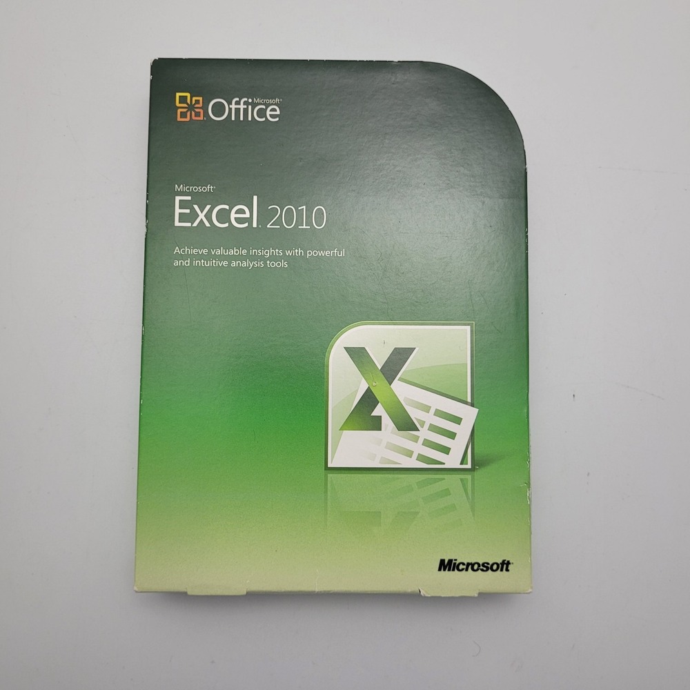 Microsoft MS Office Excel 2010 for PC Full English Retail Version